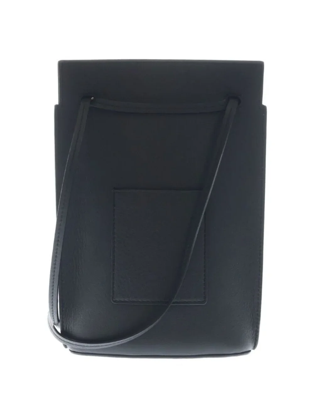 Loewe Dice Pocket Anagram Logo Leather Shoulder Bag Black